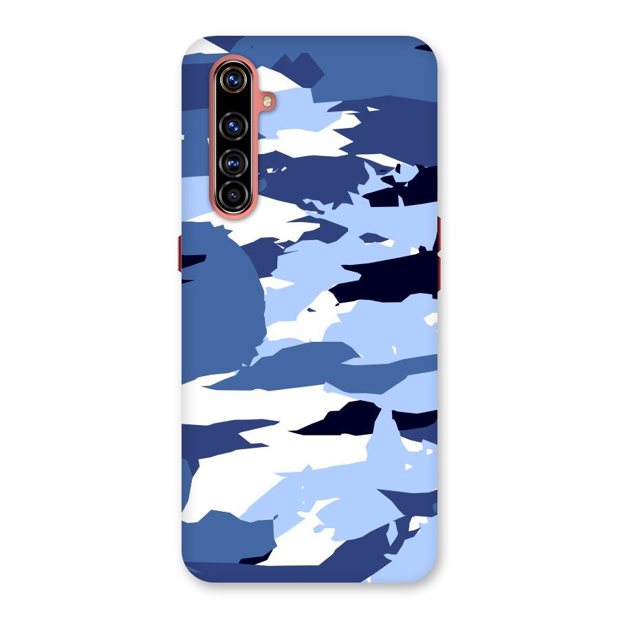 Blue White Canvas Back Case for Realme X50 Pro