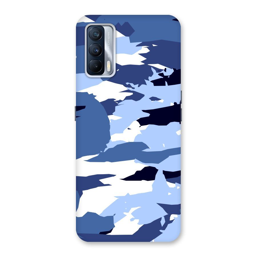 Blue White Canvas Back Case for Realme X7