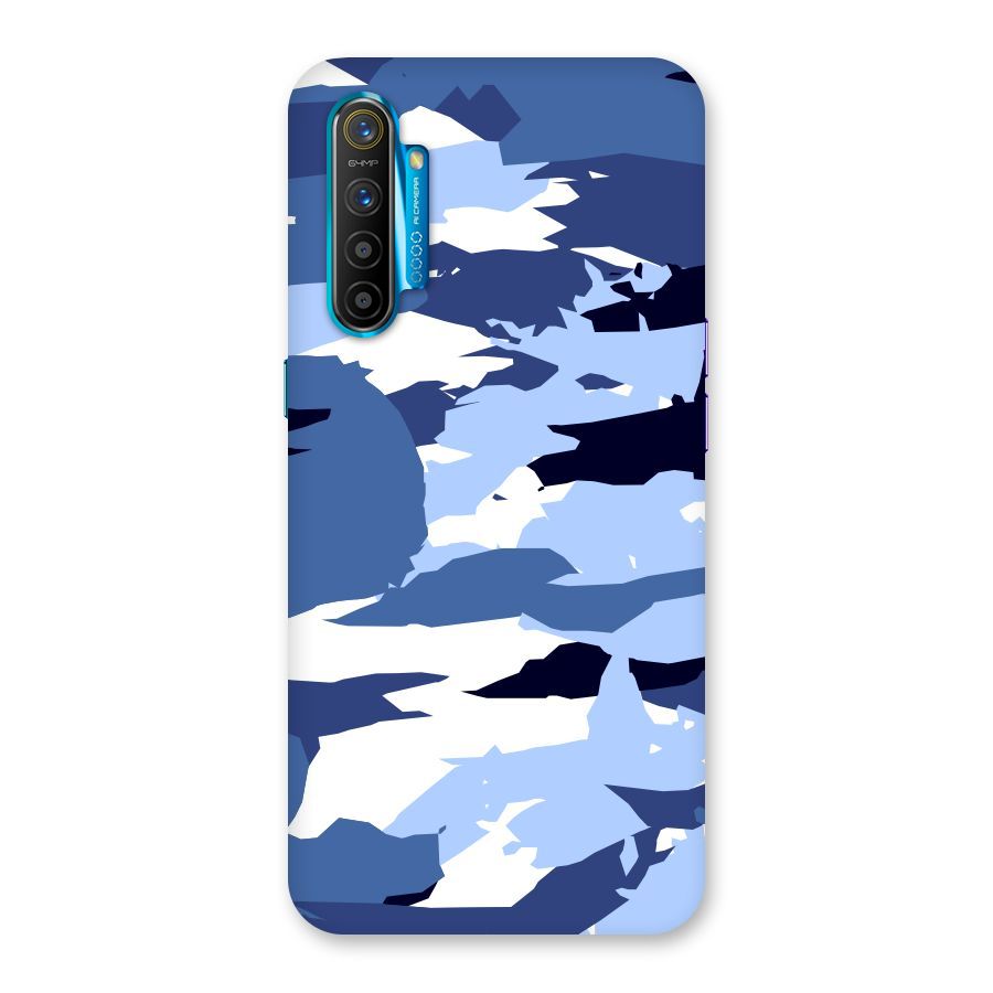 Blue White Canvas Back Case for Realme XT
