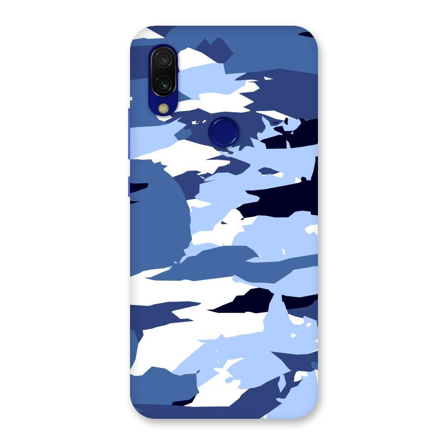 Blue White Canvas Back Case for Redmi 7