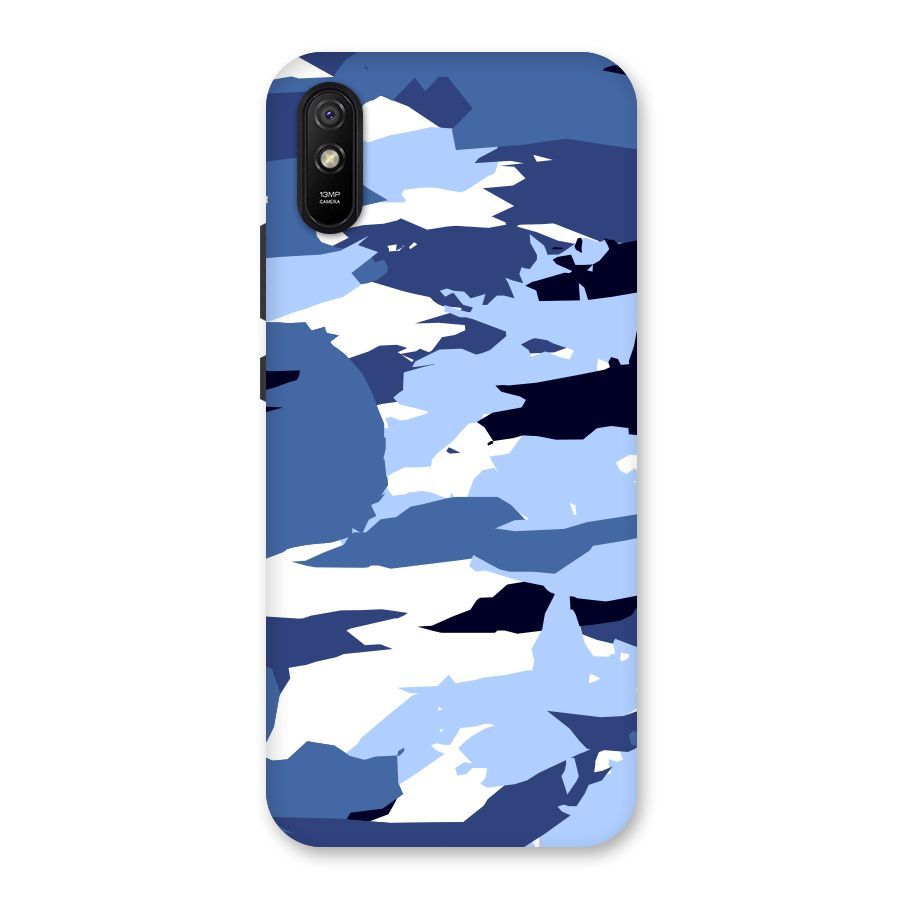 Blue White Canvas Back Case for Redmi 9A