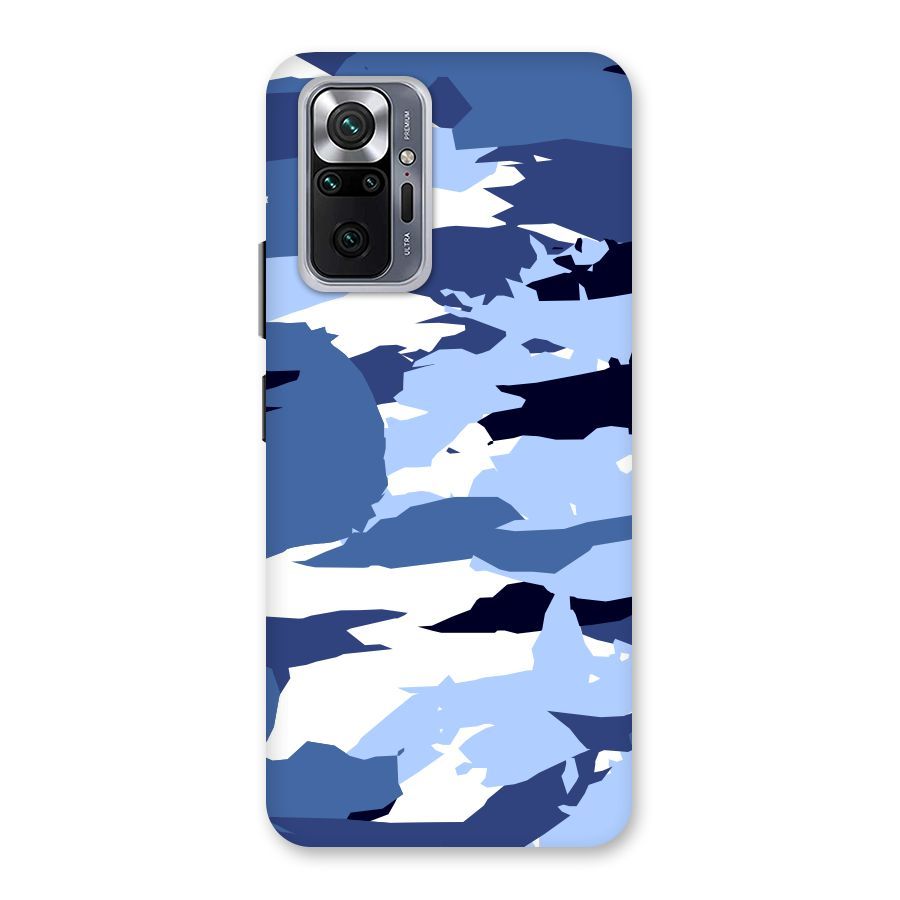 Blue White Canvas Back Case for Redmi Note 10 Pro Max