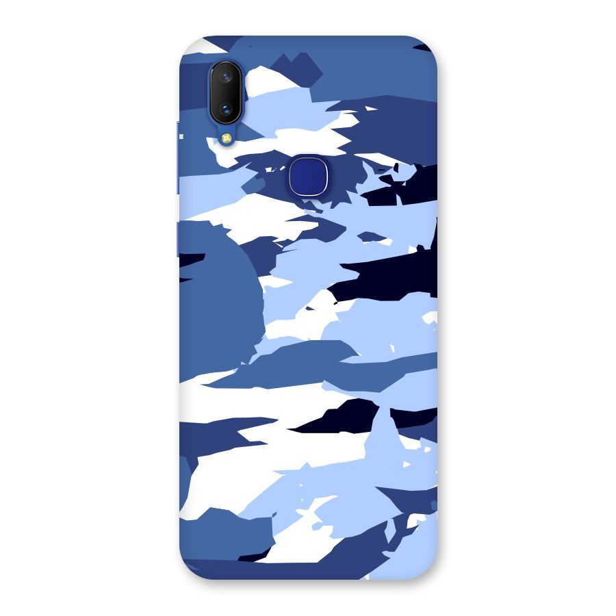 Blue White Canvas Back Case for Vivo V11