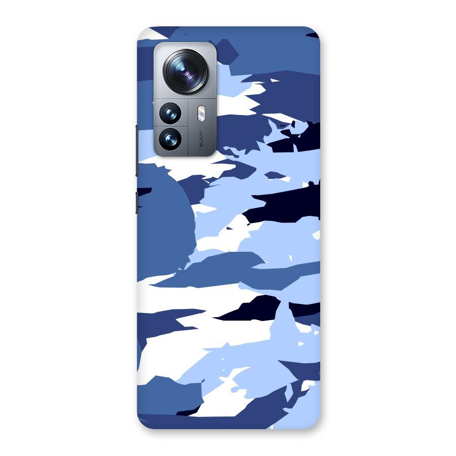 Blue White Canvas Back Case for Xiaomi 12 Pro