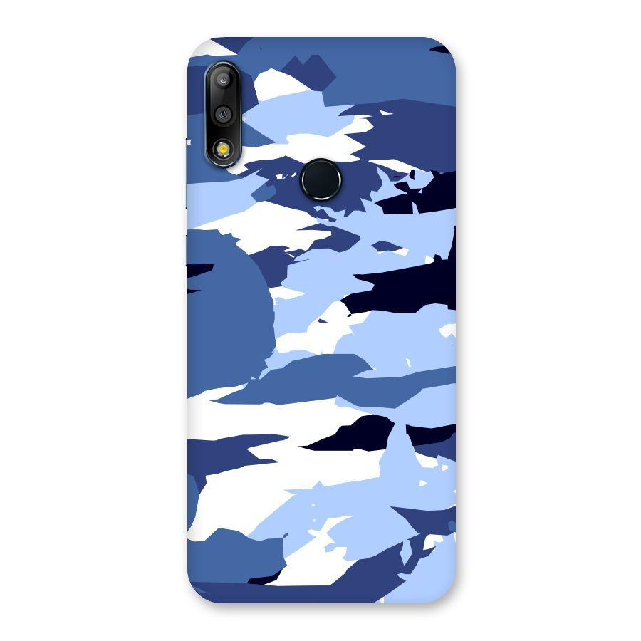 Blue White Canvas Back Case for Zenfone Max Pro M2