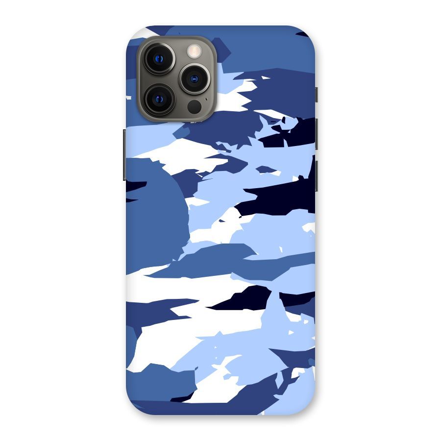 Blue White Canvas Back Case for iPhone 12 Pro Max