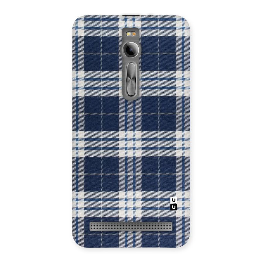 Blue White Check Back Case for Asus Zenfone 2