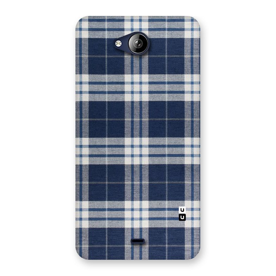 Blue White Check Back Case for Canvas Play Q355