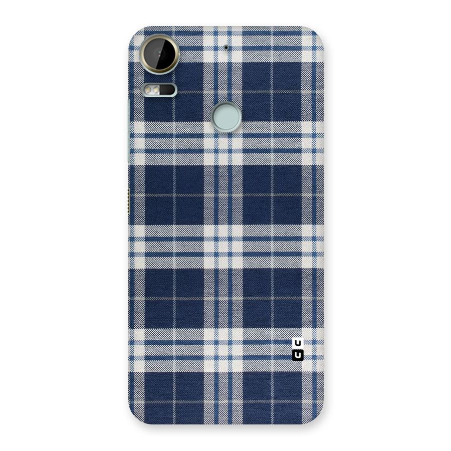 Blue White Check Back Case for Desire 10 Pro