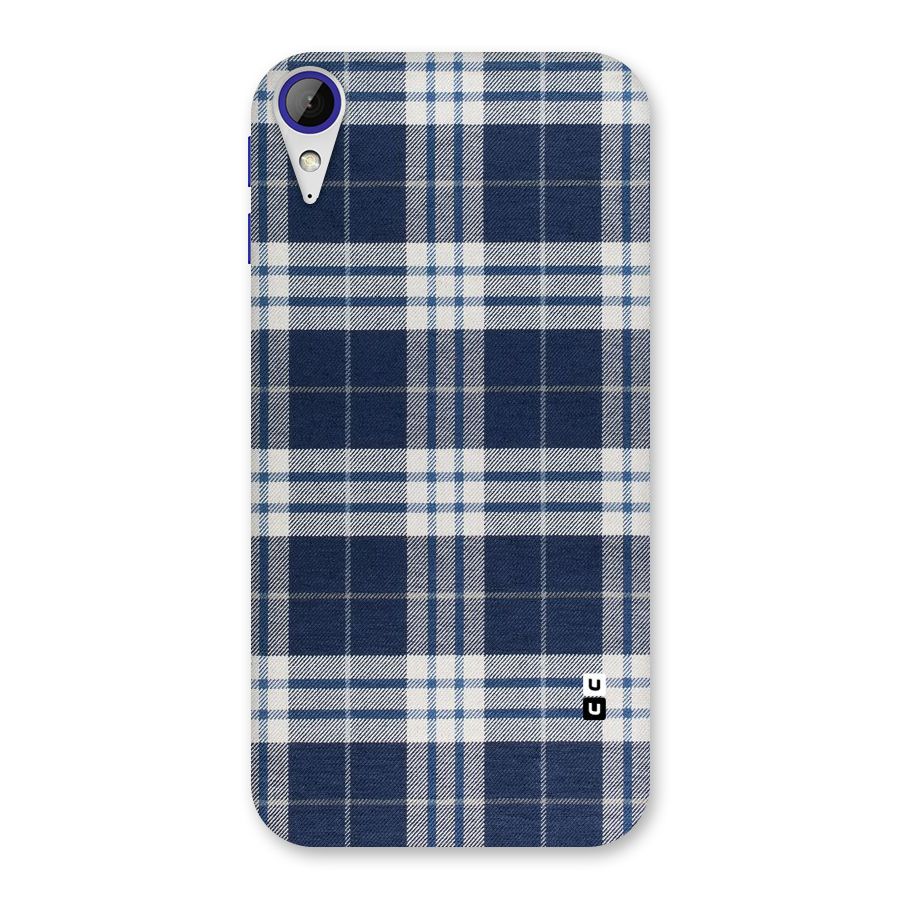 Blue White Check Back Case for Desire 830