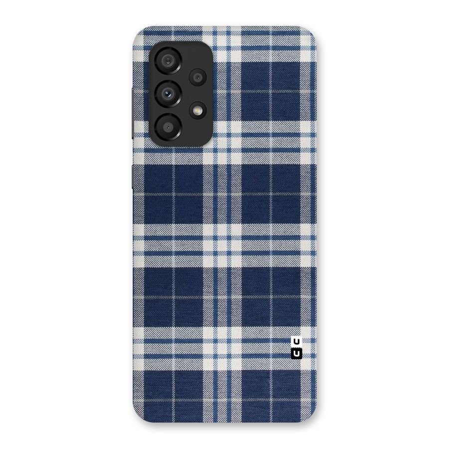 Blue White Check Back Case for Galaxy A33 5G