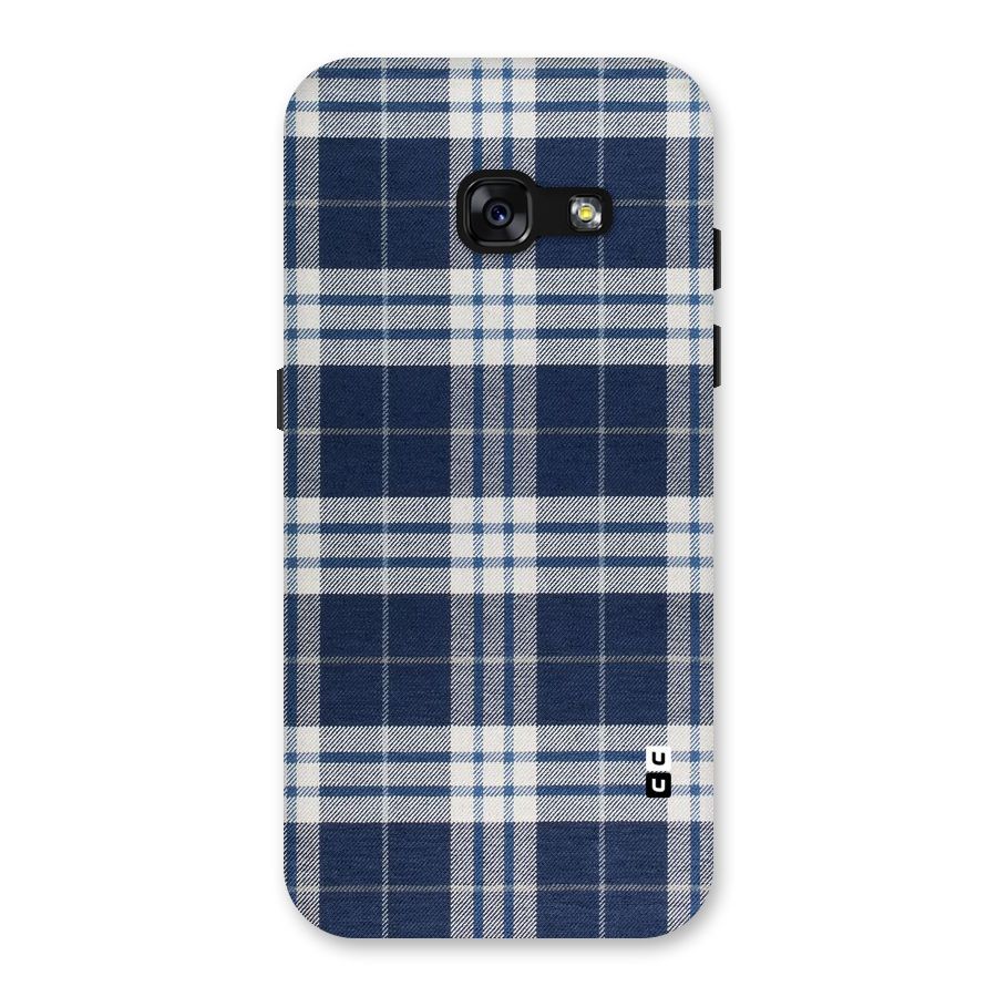 Blue White Check Back Case for Galaxy A3 (2017)