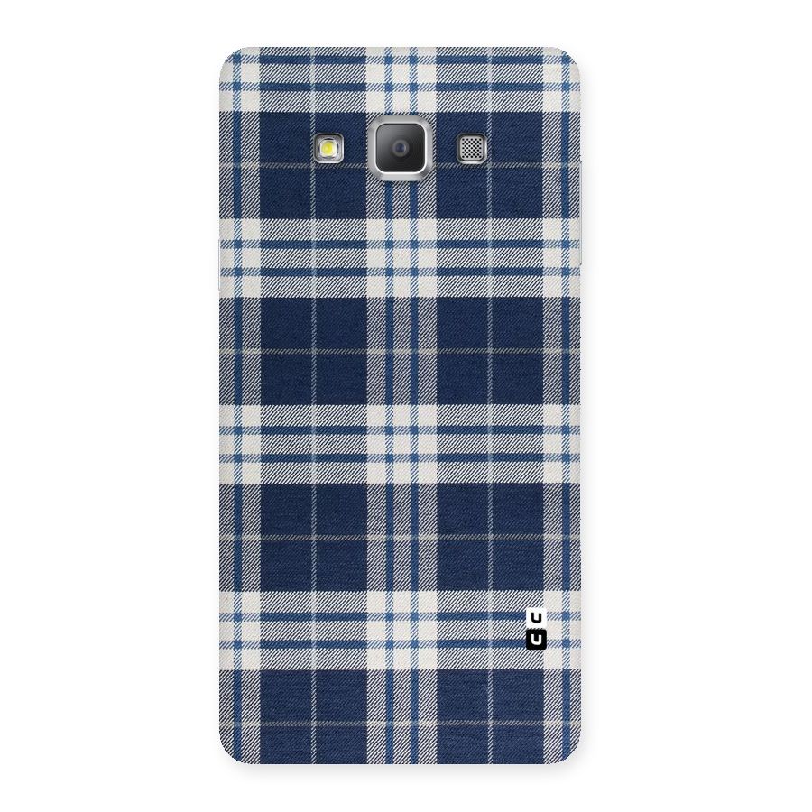 Blue White Check Back Case for Galaxy A7