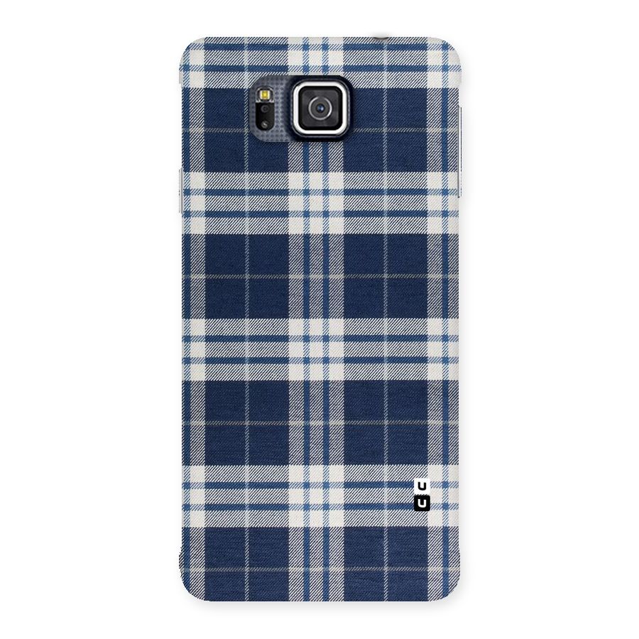 Blue White Check Back Case for Galaxy Alpha