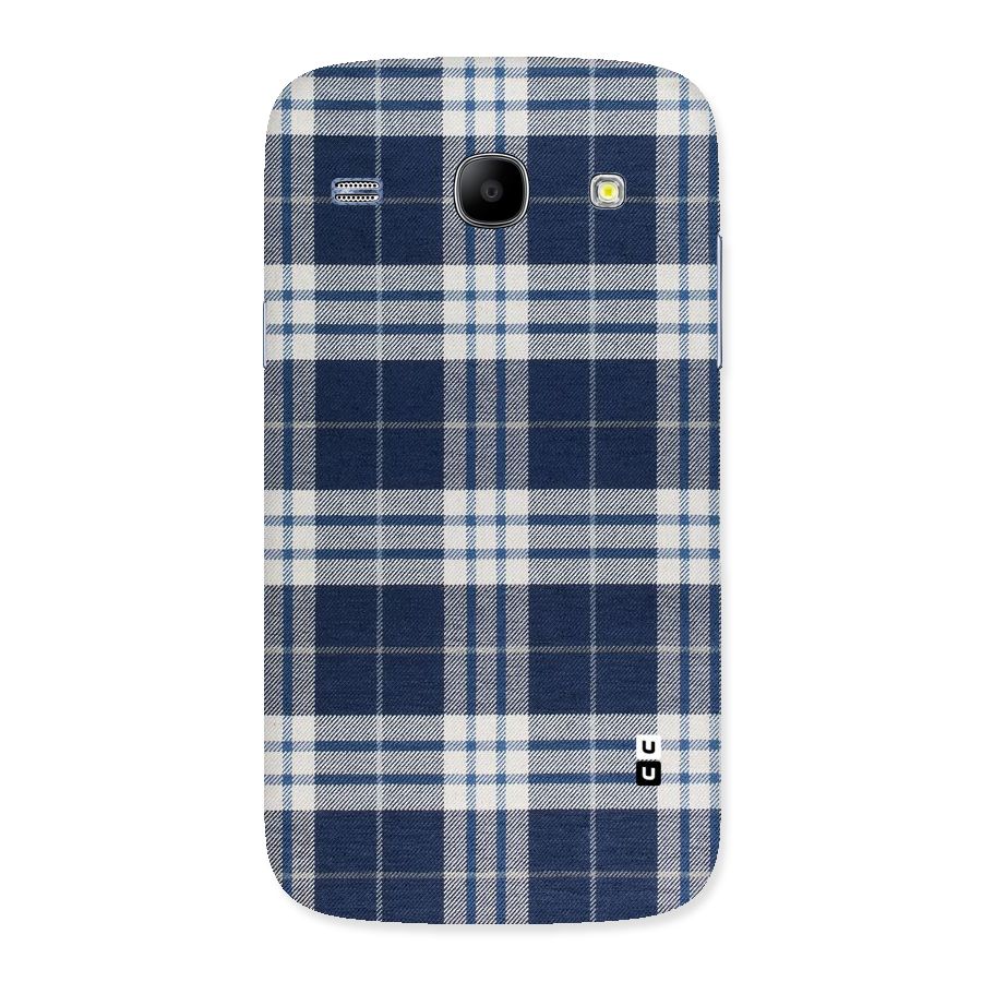 Blue White Check Back Case for Galaxy Core