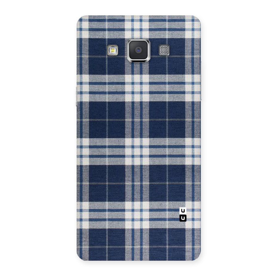 Blue White Check Back Case for Galaxy Grand 3