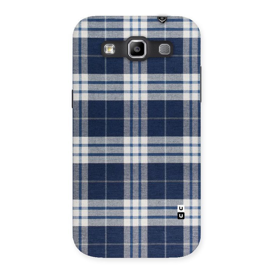 Blue White Check Back Case for Galaxy Grand Quattro