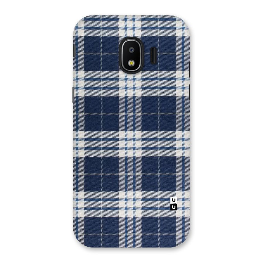 Blue White Check Back Case for Galaxy J2 Pro 2018