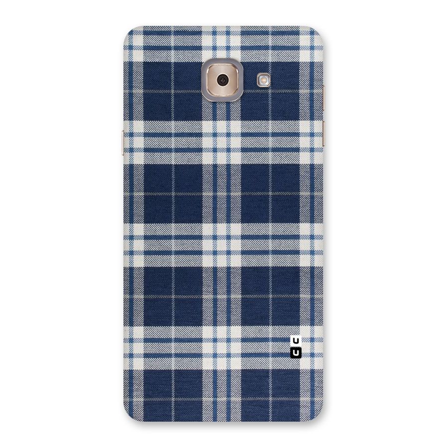 Blue White Check Back Case for Galaxy J7 Max
