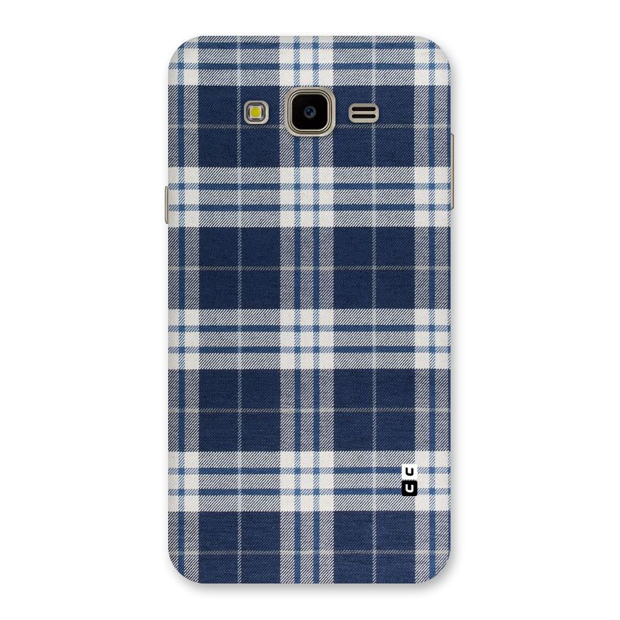 Blue White Check Back Case for Galaxy J7 Nxt
