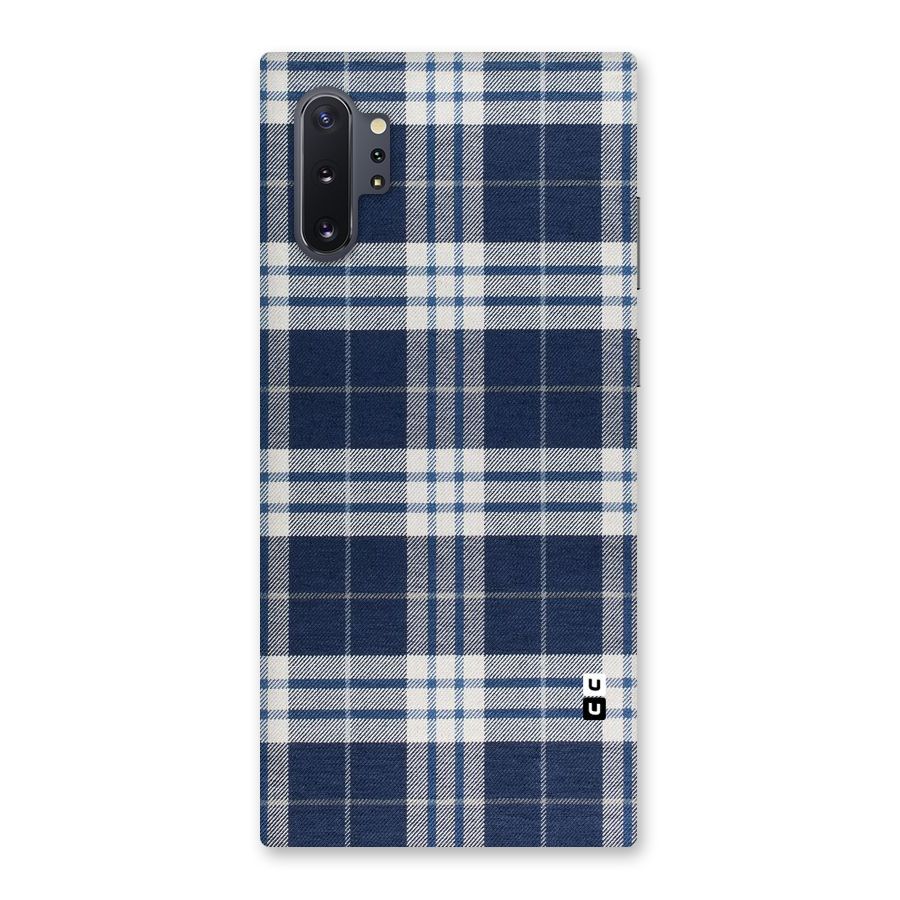 Blue White Check Back Case for Galaxy Note 10 Plus