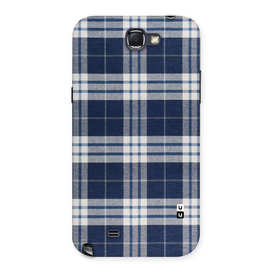Blue White Check Back Case for Galaxy Note 2
