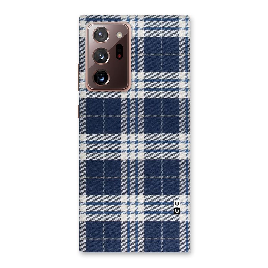 Blue White Check Back Case for Galaxy Note 20 Ultra