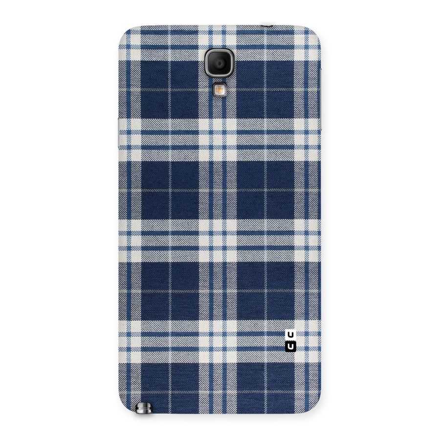 Blue White Check Back Case for Galaxy Note 3 Neo