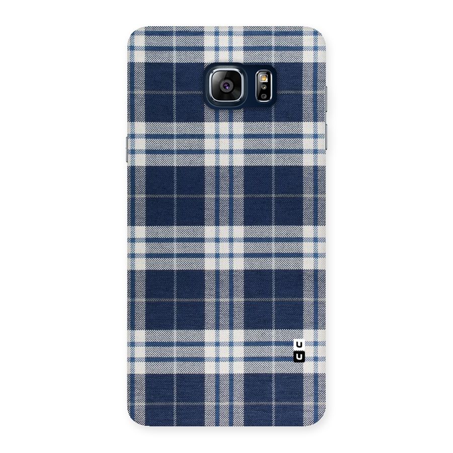 Blue White Check Back Case for Galaxy Note 5