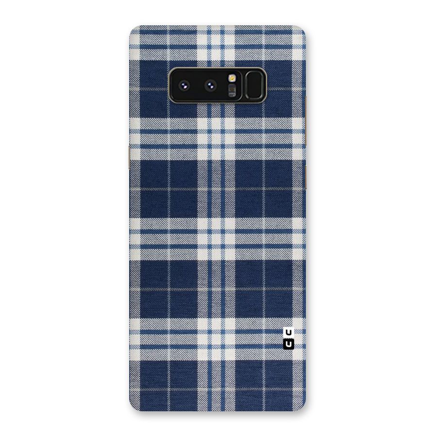 Blue White Check Back Case for Galaxy Note 8