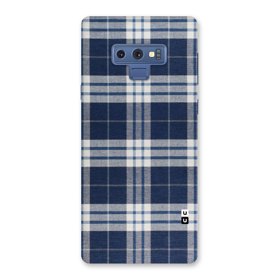 Blue White Check Back Case for Galaxy Note 9