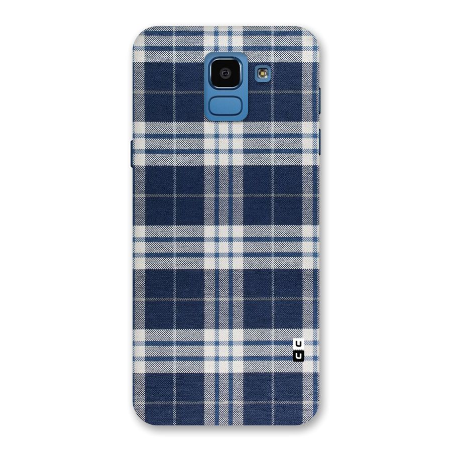 Blue White Check Back Case for Galaxy On6