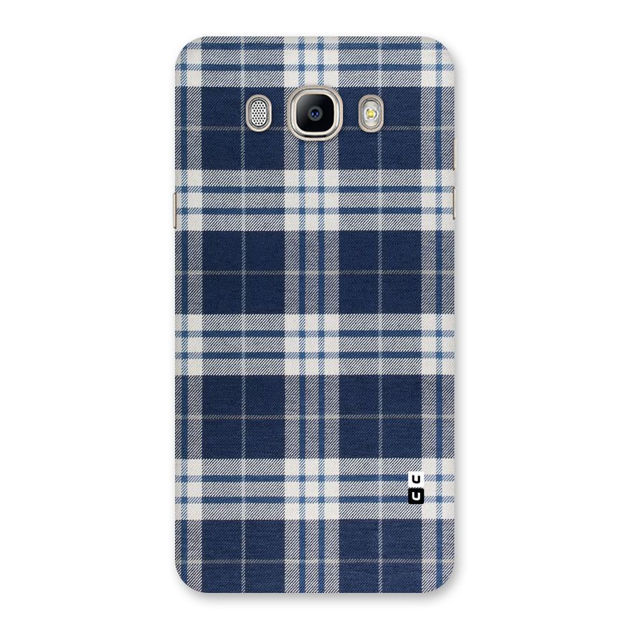 Blue White Check Back Case for Galaxy On8