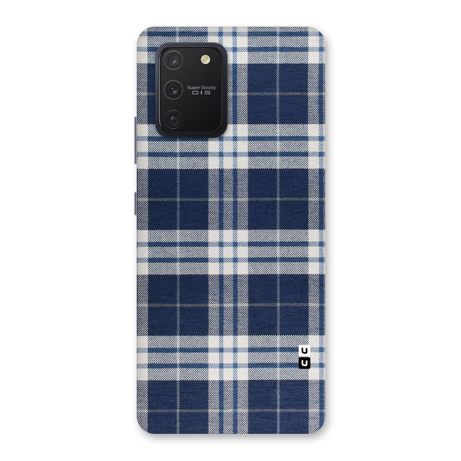 Blue White Check Back Case for Galaxy S10 Lite