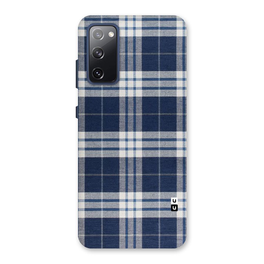 Blue White Check Back Case for Galaxy S20 FE