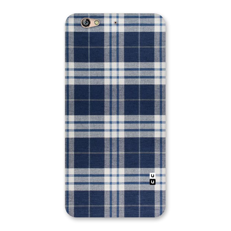 Blue White Check Back Case for Gionee S6
