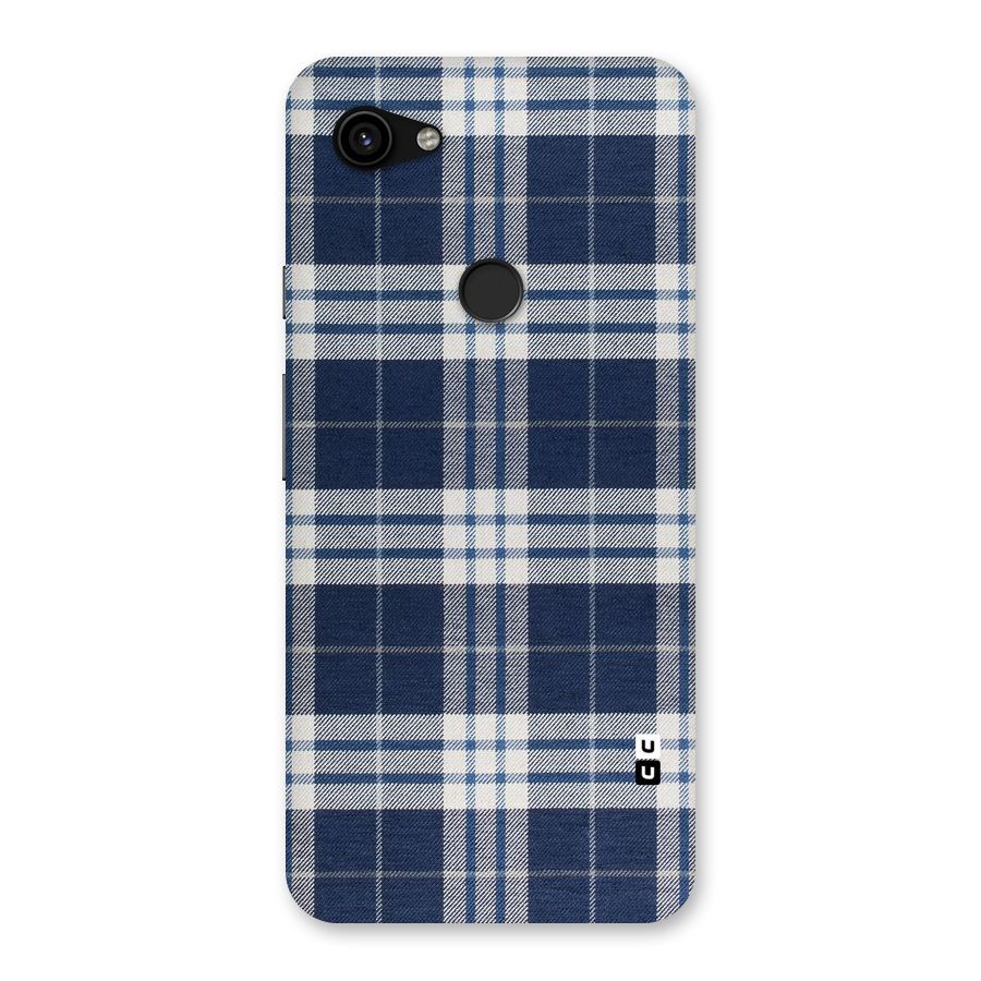 Blue White Check Back Case for Google Pixel 3a XL