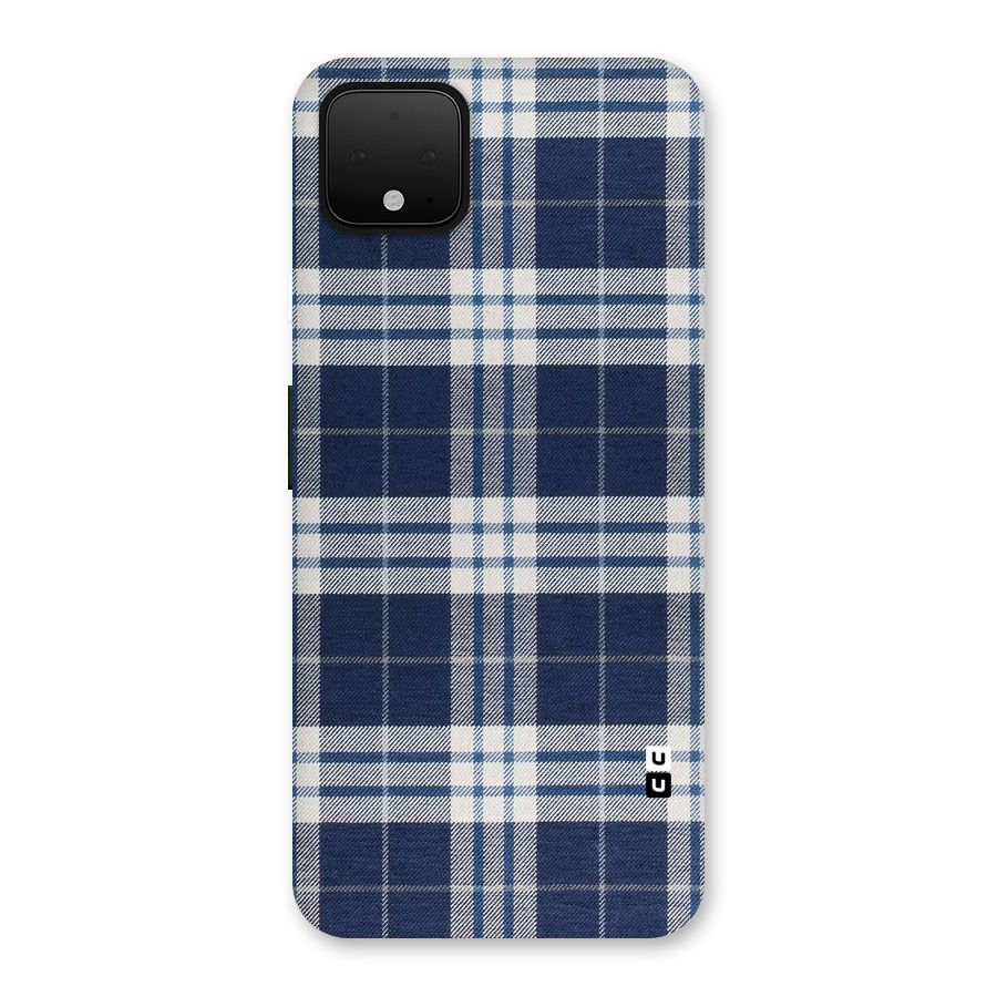 Blue White Check Back Case for Google Pixel 4 XL