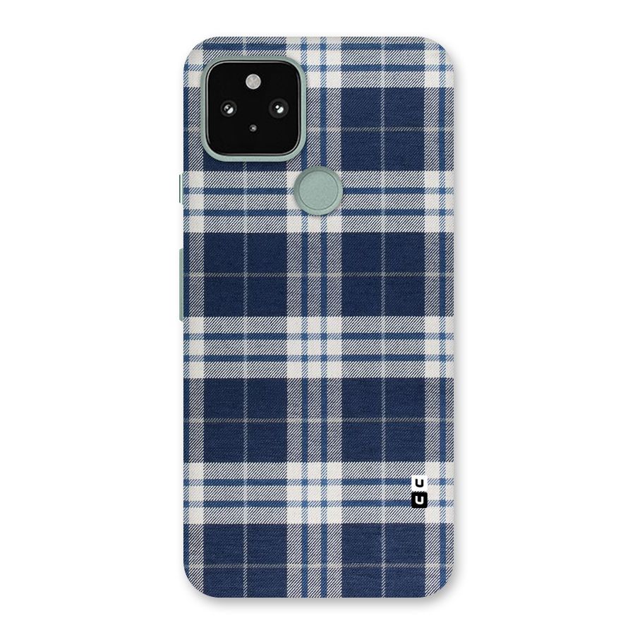 Blue White Check Back Case for Google Pixel 5