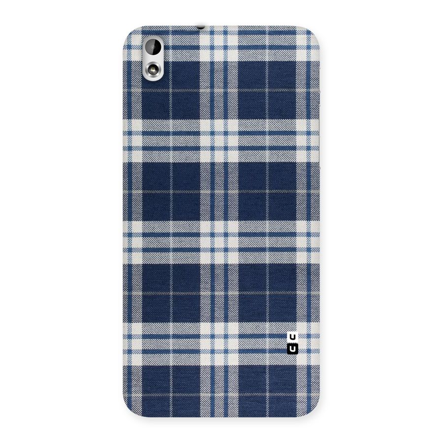Blue White Check Back Case for HTC Desire 816g