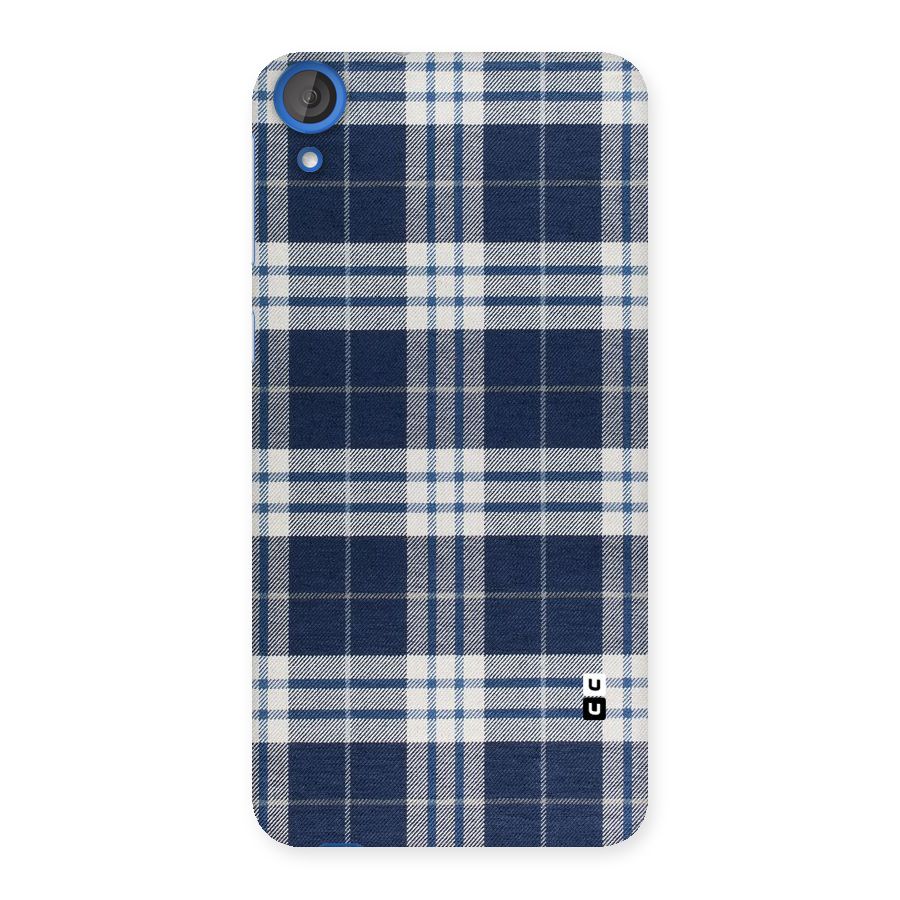 Blue White Check Back Case for HTC Desire 820