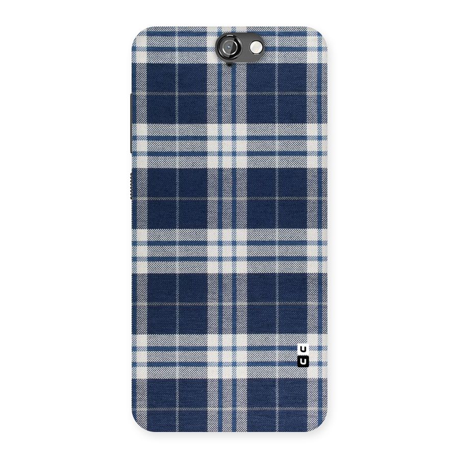 Blue White Check Back Case for HTC One A9