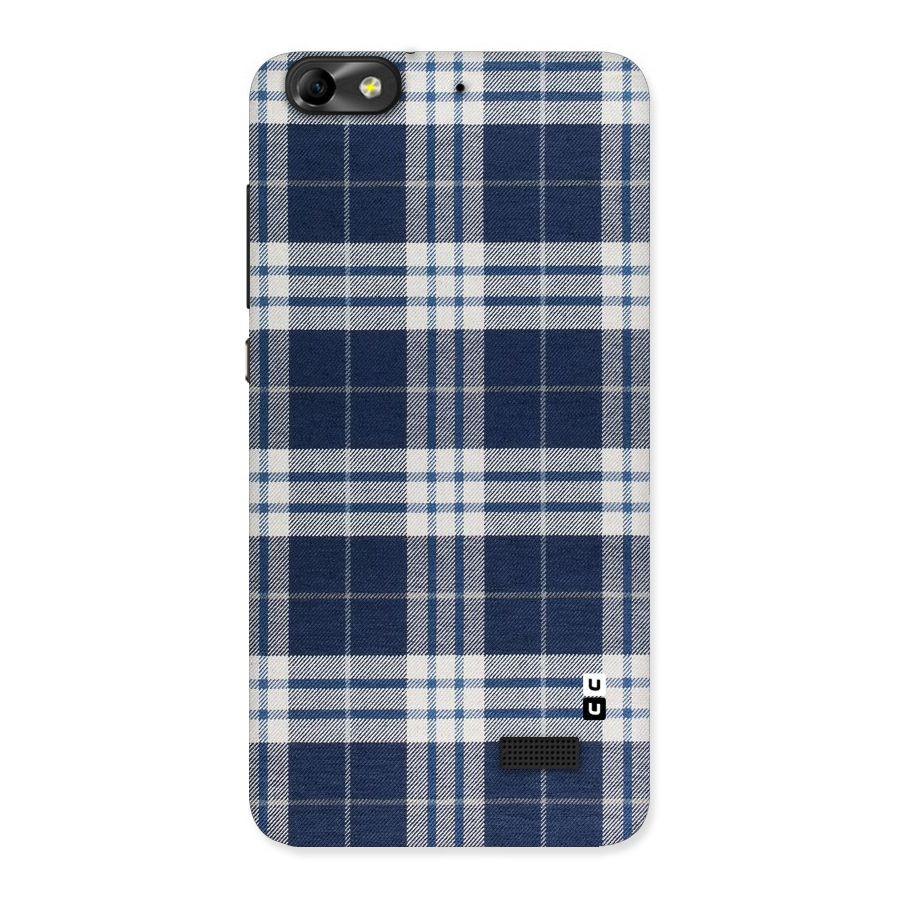 Blue White Check Back Case for Honor 4C