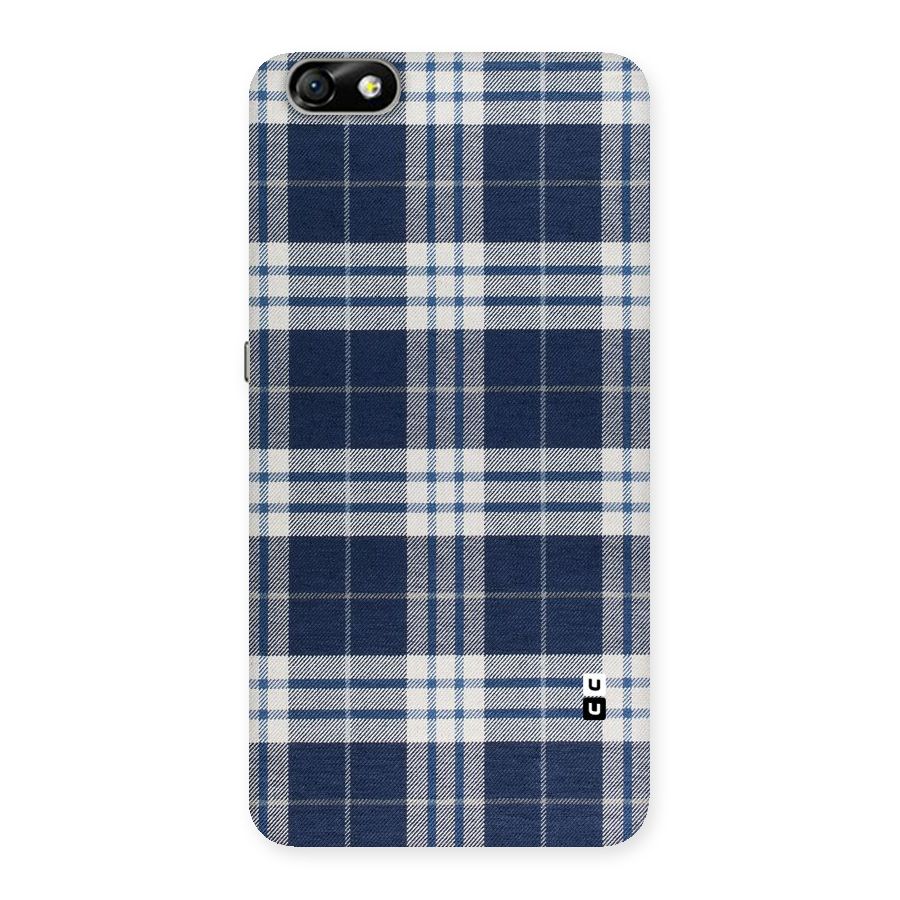 Blue White Check Back Case for Honor 4X