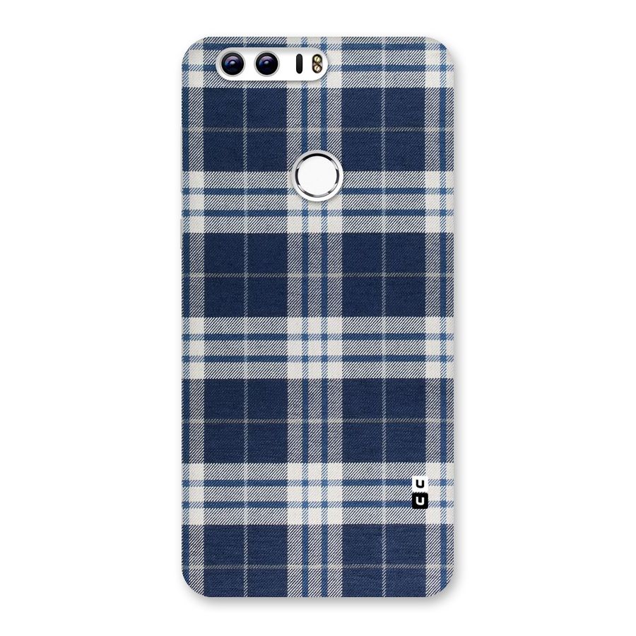 Blue White Check Back Case for Honor 8