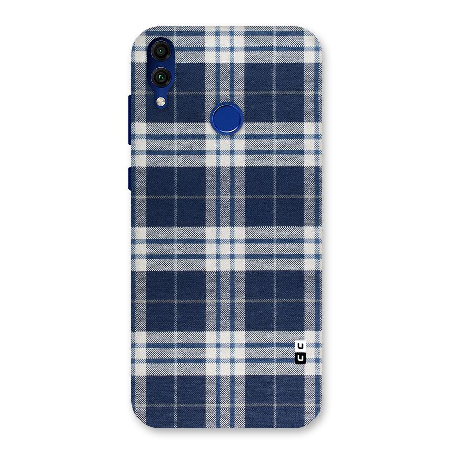 Blue White Check Back Case for Honor 8C
