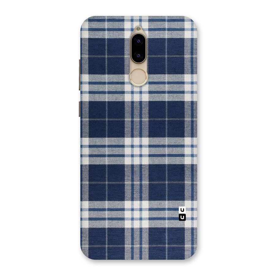 Blue White Check Back Case for Honor 9i