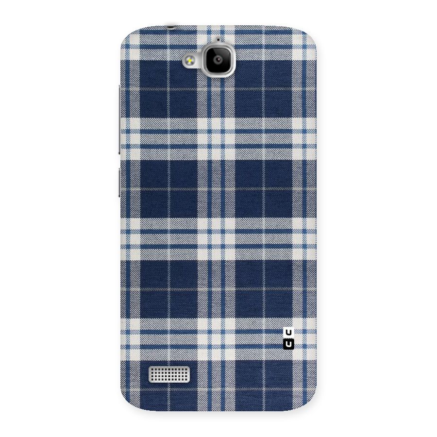 Blue White Check Back Case for Honor Holly