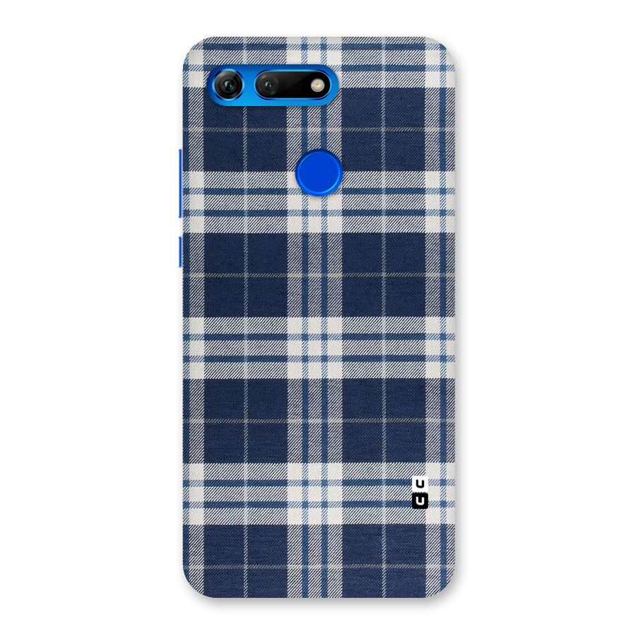 Blue White Check Back Case for Honor View 20