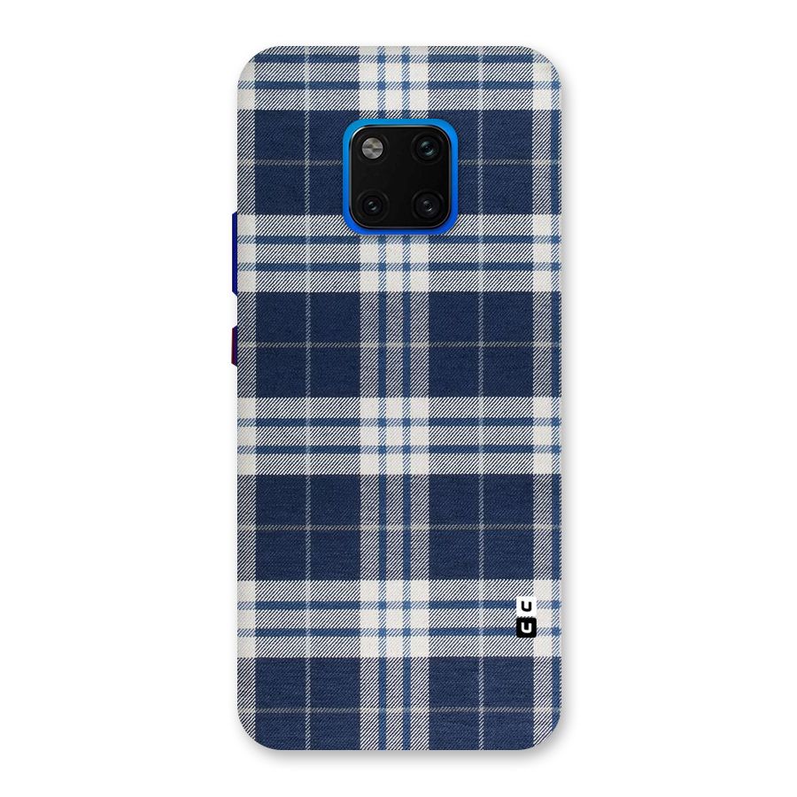 Blue White Check Back Case for Huawei Mate 20 Pro